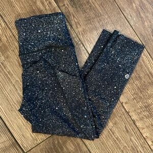 Lululemon Speckled Black and White Leggings